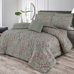 7 Pcs Comforter Set King Size Design KCC 042