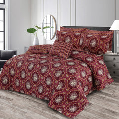 7 Pcs Comforter Set King Size Design KCC 048