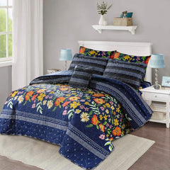 7 Pcs Comforter Set King Size Design KCC 055