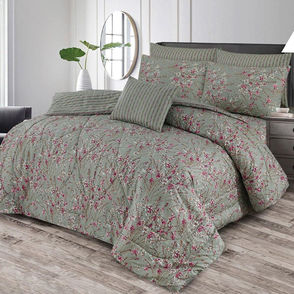 7 Pcs Comforter Set King Size Design KCC 042