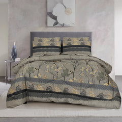 Cement Double Bed 6 pc Winter Razai Set (Heavy Filling) DZ-37