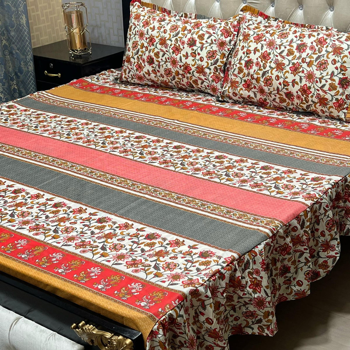Frill King Size Bed Sheet Set 02