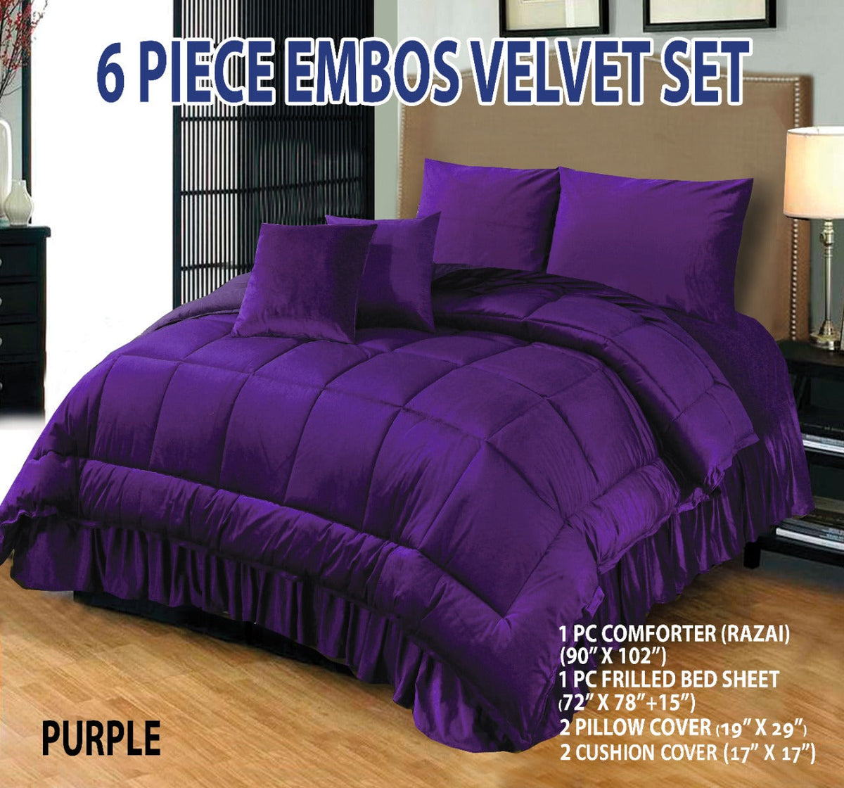 14 pcs VELVET Bridal set 9917
