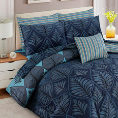 7 Pcs Comforter Set King Size Design KCC 004