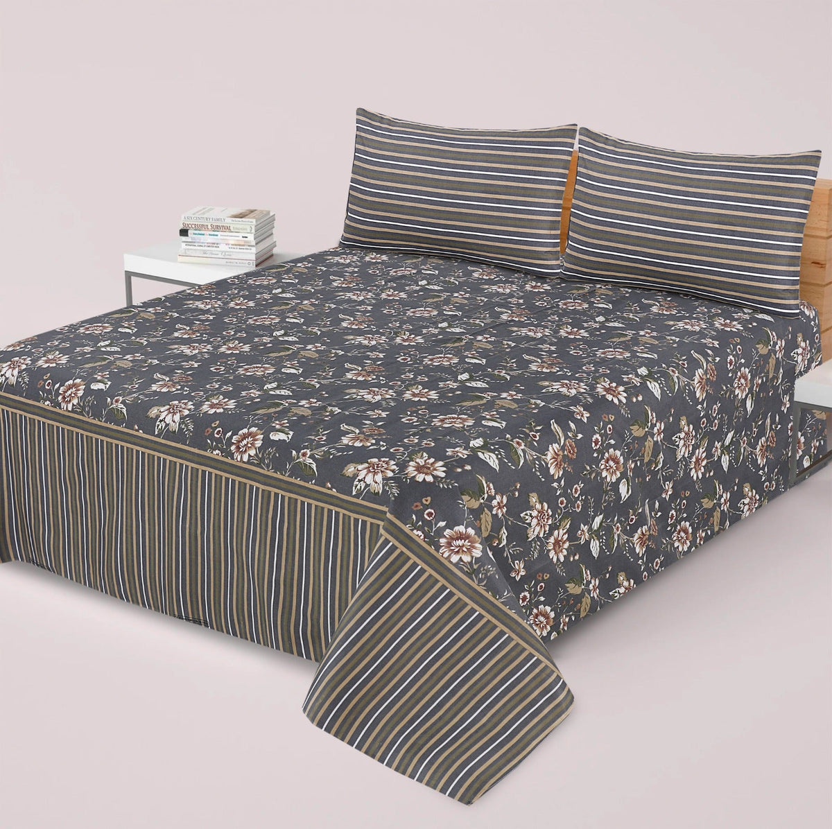 3 Pcs Bed sheet B- 311