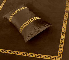 3 Pcs velvet Bedsheet Set VFR 07