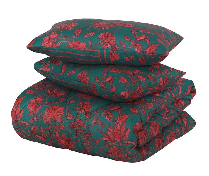 Winter Quilt/Razai Set SH-31 (Heavy polyester Filling)